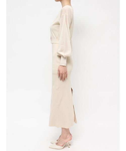 RESEXXY（リゼクシー）の「シアーカーデコンビニットワンピース（ワンピース・レディース・ブルー/ブラック/イエロー・FREE）」の7枚目の写真