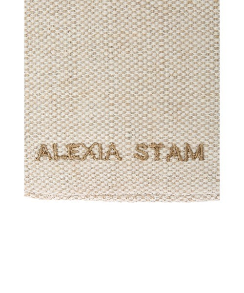 ALEXIA STAM（アリシアスタン）の「Boat Shape Pouch / [M] 麻混ポーチ（ポーチ・レディース・ベージュ・FREE）」の9枚目の写真
