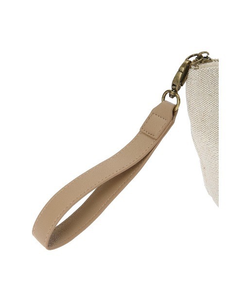 ALEXIA STAM（アリシアスタン）の「Boat Shape Pouch / [M] 麻混ポーチ（ポーチ・レディース・ベージュ・FREE）」の10枚目の写真