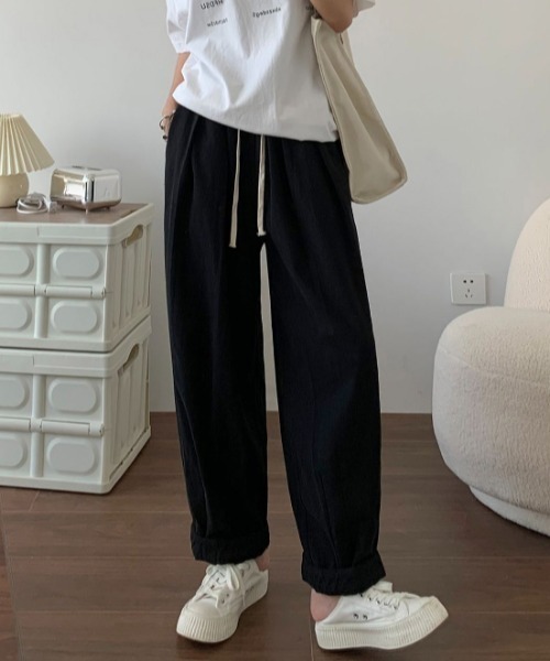 GEMEDA(ジェメダ)の「ウエストゴムバルーンパンツ(その他パンツ・レディース・ブラック/ベージュ・S/M)」の14枚目の写真