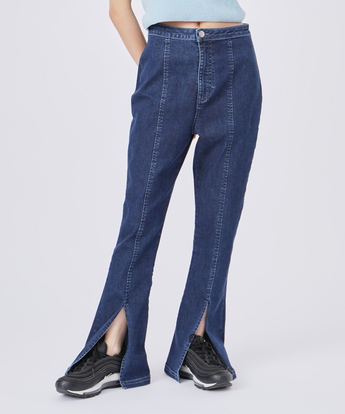 NERGY（ナージー）の「【Water proof Denim】デニムフレアパンツ（デニムパンツ・レディース・ブルー/ブルー系その他4・M/S）」の6枚目の写真