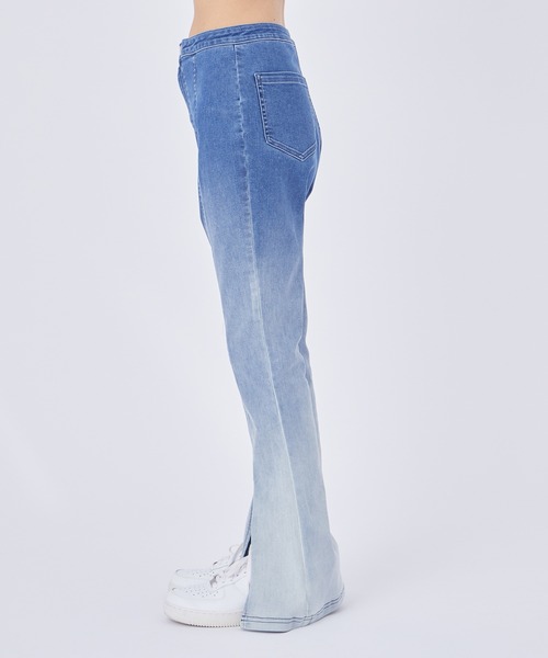 NERGY（ナージー）の「【Water proof Denim】デニムフレアパンツ（デニムパンツ・レディース・ブルー/ブルー系その他4・M/S）」の10枚目の写真