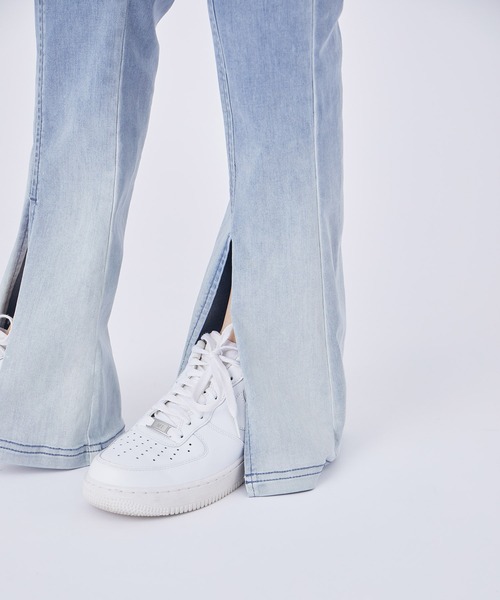 NERGY（ナージー）の「【Water proof Denim】デニムフレアパンツ（デニムパンツ・レディース・ブルー/ブルー系その他4・M/S）」の18枚目の写真