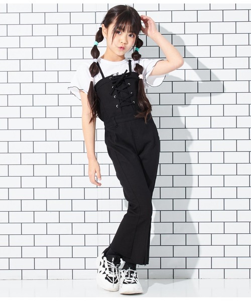 ANAP kids（アナップキッズ）の「チョーカー付シンプルメロートップス（Tシャツ/カットソー・キッズ・ブラック/ホワイト/ラベンダー・110cm/120cm/130cm）」の6枚目の写真