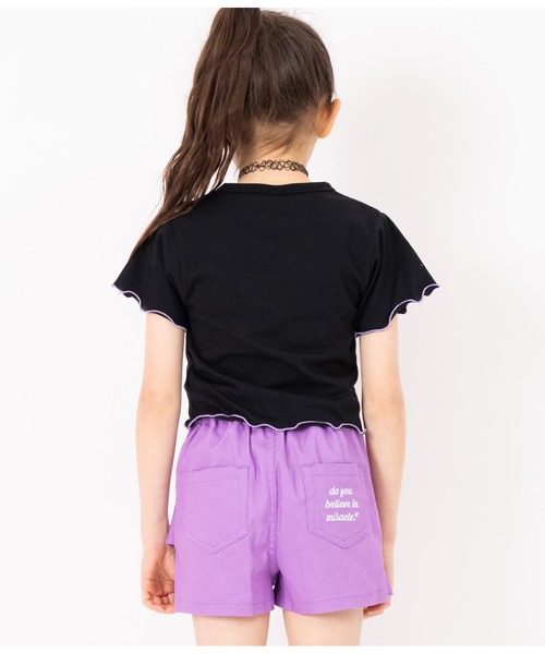 ANAP kids（アナップキッズ）の「チョーカー付シンプルメロートップス（Tシャツ/カットソー・キッズ・ブラック/ホワイト/ラベンダー・110cm/120cm/130cm）」の10枚目の写真