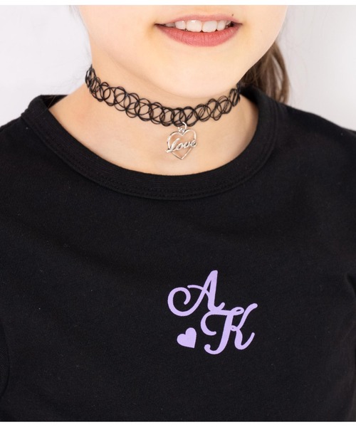 ANAP kids（アナップキッズ）の「チョーカー付シンプルメロートップス（Tシャツ/カットソー・キッズ・ブラック/ホワイト/ラベンダー・110cm/120cm/130cm）」の13枚目の写真