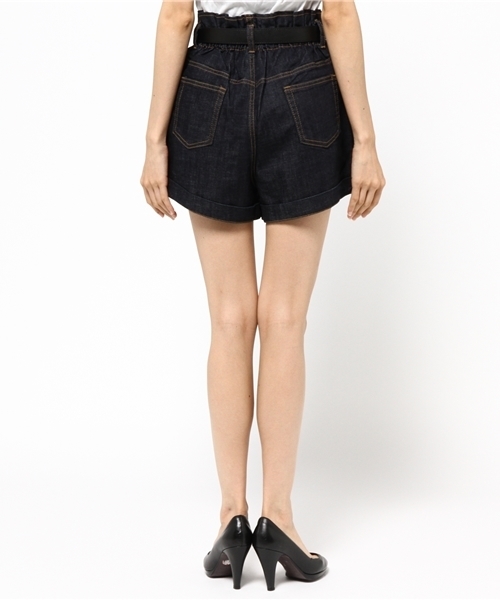 one after another NICE CLAUP（ワンアフターアナザーナイスクラップ）の「【ナイスクラップ】ハイウェストショートパンツ（その他パンツ・レディース・キャメル/カーキ/インディゴブルー・FREE）」の11枚目の写真