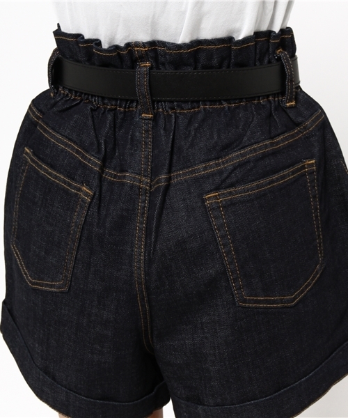 one after another NICE CLAUP（ワンアフターアナザーナイスクラップ）の「【ナイスクラップ】ハイウェストショートパンツ（その他パンツ・レディース・キャメル/カーキ/インディゴブルー・FREE）」の13枚目の写真