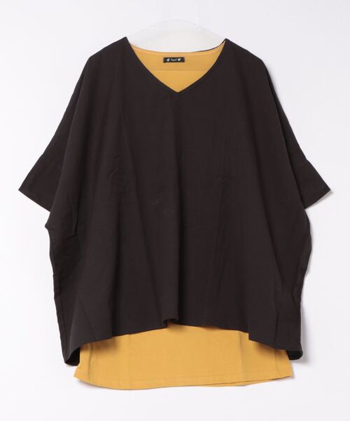 チャイハネ(チャイハネ)の「【チャイハネ】アスタパMEN'Sレイヤードトップス タンクトップ付き(アンサンブル・メンズ・ターコイズブルー/ブラック/カーキ/ホワイト/ホワイト系その他/ベージュ/ダークカーキ/ブラック系その他・FREE)」の4枚目の写真