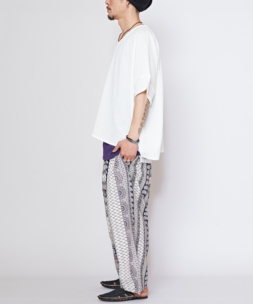 チャイハネ(チャイハネ)の「【チャイハネ】アスタパMEN'Sレイヤードトップス タンクトップ付き(アンサンブル・メンズ・ターコイズブルー/ブラック/カーキ/ホワイト/ホワイト系その他/ベージュ/ダークカーキ/ブラック系その他・FREE)」の13枚目の写真