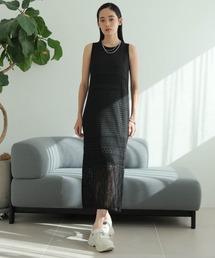 LADYMADE | クロシェニットストレートワンピース(ワンピース)