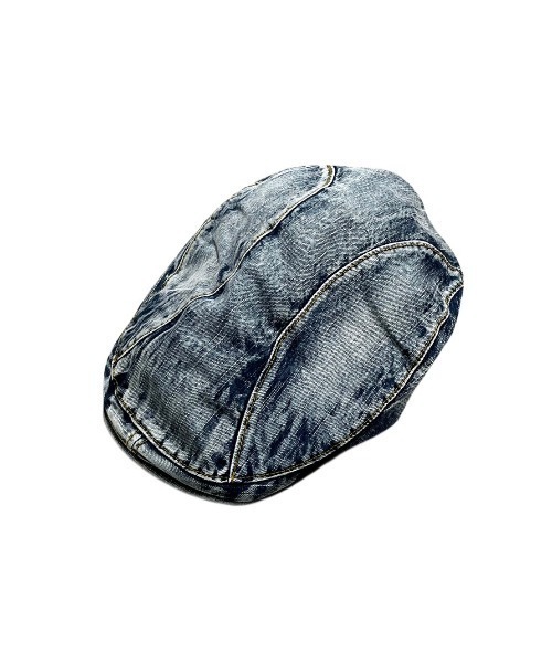 XU(エックスユー)の「ストリートファッション XU エックスユー denim punching cap 2 デニムキャップ ハンチング帽 ブリーチデニムキャップ グランジ風キャップ 韓国ファッション Y2Kファッション(ハンチング/ベレー帽・メンズ・ブルー・ONE SIZE)」の3枚目の写真