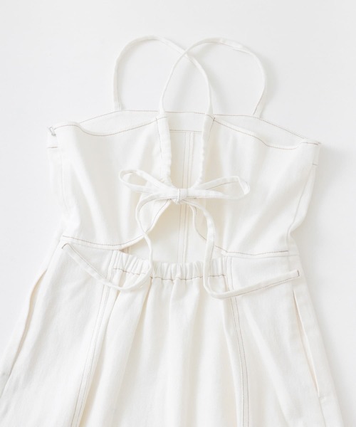 URBAN RESEARCH Sonny Label(アーバンリサーチサニーレーベル)の「デニムドレスキャミワンピース(ワンピース・レディース・インディゴブルー/オフホワイト・36/38)」の16枚目の写真