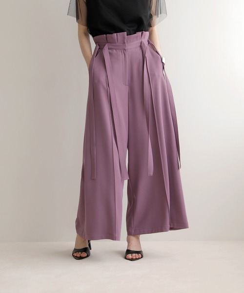 Trimming Patch Ribbon Pants