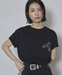 Firsthand | Firsthand/ファーストハンド オーガニックコットンリボンロゴプリントT / フロントデザインTシャツ(Tシャツ/カットソー)