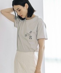 Firsthand | Firsthand/ファーストハンド オーガニックコットンリボンロゴプリントT / フロントデザインTシャツ(Tシャツ/カットソー)