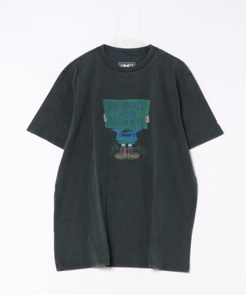 CAMP7(キャンプセブン)の「【CAMP7】レトロプリント半袖Tシャツ(Tシャツ/カットソー・メンズ・ホワイト×ブルー/ケリーグリーン/ブラック×ブルー/オレンジ/ブラック/ホワイト/その他9/その他7/その他1/その他3/その他5/その他11・M/L/XL/XX-LARGE/XXL)」の8枚目の写真