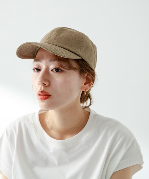 URBAN RESEARCH Sonny Label(アーバンリサーチサニーレーベル)の「コットンウォッシュキャップ(キャップ・レディース・ベージュ/オフホワイト/ブラック・ONE)」の1枚目の写真