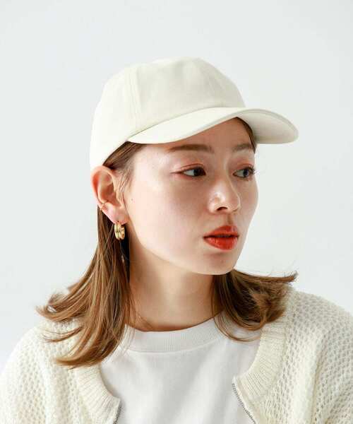URBAN RESEARCH Sonny Label(アーバンリサーチサニーレーベル)の「コットンウォッシュキャップ(キャップ・レディース・ベージュ/オフホワイト/ブラック・ONE)」の2枚目の写真