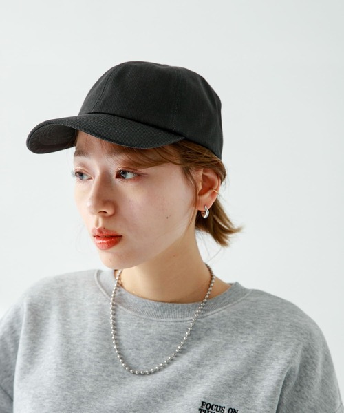 URBAN RESEARCH Sonny Label(アーバンリサーチサニーレーベル)の「コットンウォッシュキャップ(キャップ・レディース・ベージュ/オフホワイト/ブラック・ONE)」の6枚目の写真