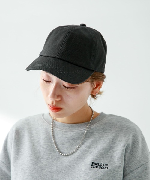 URBAN RESEARCH Sonny Label(アーバンリサーチサニーレーベル)の「コットンウォッシュキャップ(キャップ・レディース・ベージュ/オフホワイト/ブラック・ONE)」の7枚目の写真