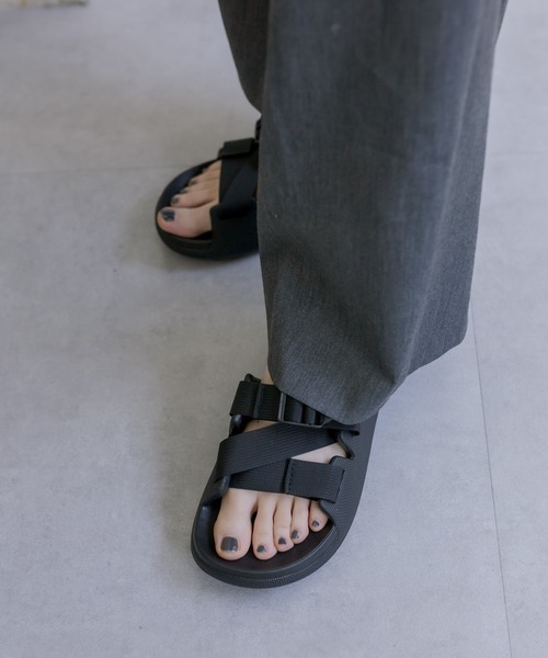 ear PAPILLONNER(イアパピヨネ)の「【MEI(メイ)】Z SANDAL/スポーツサンダル(サンダル・レディース・ブラック・SMALL/MEDIUM/LARGE)」の1枚目の写真