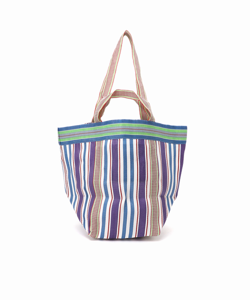 NE QUITTEZ PAS!（ヌキテパ）の「ne Quittez pas / ヌキテパ  MULTI STRIPE MESH WIDE TO 882041PA4（トートバッグ・レディース・ブルー/パープル/ピンク・MEDIUM）」の7枚目の写真