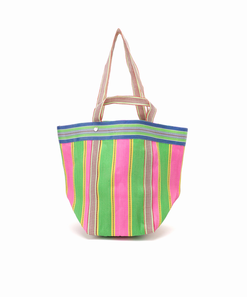 NE QUITTEZ PAS!（ヌキテパ）の「ne Quittez pas / ヌキテパ  MULTI STRIPE MESH WIDE TO 882041PA4（トートバッグ・レディース・ブルー/パープル/ピンク・MEDIUM）」の20枚目の写真