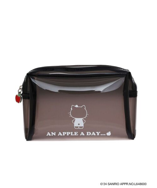 EMODA（エモダ）の「【ハローキティコラボ】×EMODA モノトーンアップルポーチ（ポーチ・レディース・クリア/ブラック・FREE）」の2枚目の写真