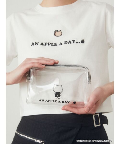 EMODA（エモダ）の「【ハローキティコラボ】×EMODA モノトーンアップルポーチ（ポーチ・レディース・クリア/ブラック・FREE）」の9枚目の写真