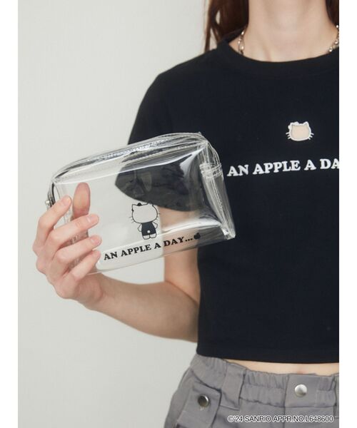 EMODA（エモダ）の「【ハローキティコラボ】×EMODA モノトーンアップルポーチ（ポーチ・レディース・クリア/ブラック・FREE）」の8枚目の写真