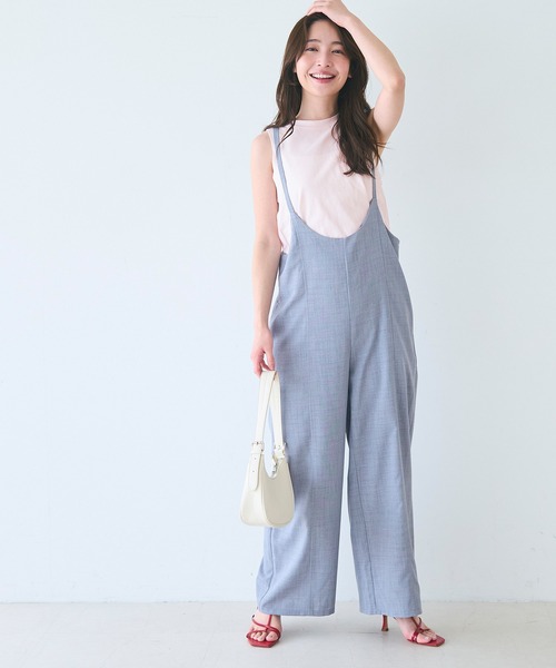 coca（coca）（コカ）の「アメスリAラインスリットタンク（タンクトップ・レディース・ホワイト/チャコール/イエロー/ブラック/ライトピンク/ライトグレー・M/L/S）」の20枚目の写真