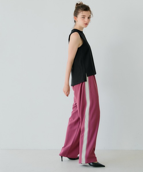 coca（coca）（コカ）の「アメスリAラインスリットタンク（タンクトップ・レディース・ホワイト/チャコール/イエロー/ブラック/ライトピンク/ライトグレー・M/L/S）」の14枚目の写真