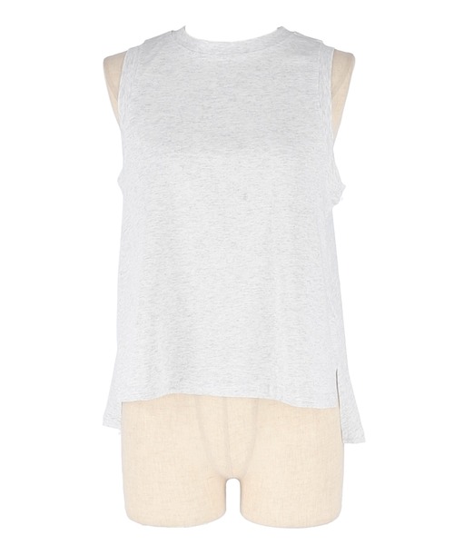 coca（coca）（コカ）の「アメスリAラインスリットタンク（タンクトップ・レディース・ホワイト/チャコール/イエロー/ブラック/ライトピンク/ライトグレー・M/L/S）」の11枚目の写真