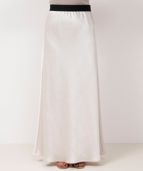 NOLLEY’S（ノーリーズ）の「ウォッシャブルサテンバイヤスフレアスカート（スカート・レディース・キナリ/ブラック・38/36）」の21枚目の写真