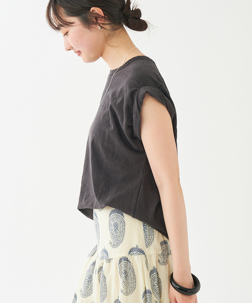 Plage LINEN COTTON Tシャツ　プラージュ セール】《追加》LINEN COTTON Tシャツ（Tシャツ/カットソー