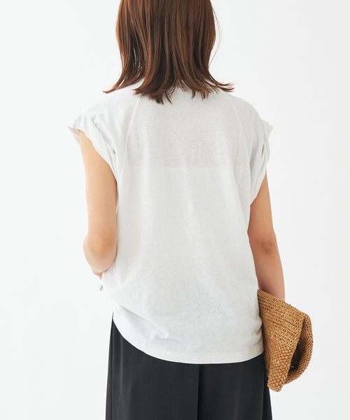セール】《追加》LINEN COTTON Tシャツ（Tシャツ/カットソー）｜Plage