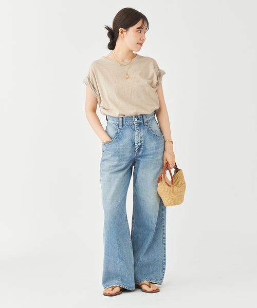 Plage LINEN COTTON Tシャツ　プラージュ セール】《追加》LINEN COTTON Tシャツ（Tシャツ/カットソー