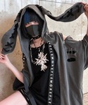REFLEM(レフレム)の『REFLEM/レフレム』うさ耳ダメージZIPパーカー/ジップアップパーカー