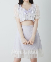 Ank Rouge（アンクルージュ）の「フリルモノグラムワンピース