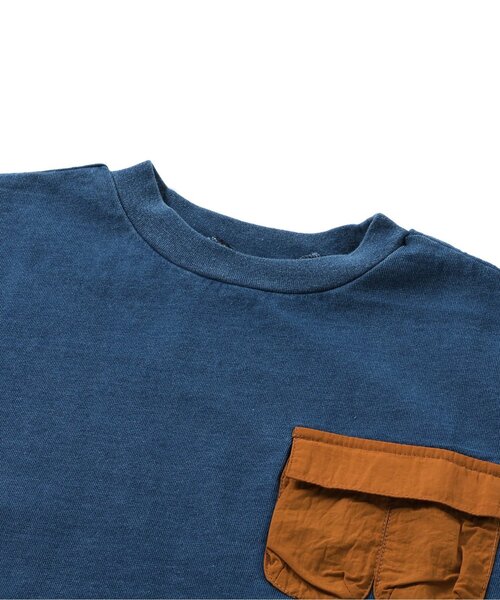 BREEZE（ブリーズ）の「マルチポケットTシャツ（Tシャツ/カットソー・キッズ・チャコール/インディゴブルー・90/100/110/120/130/140/150）」の12枚目の写真