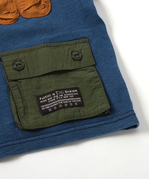 BREEZE（ブリーズ）の「マルチポケットTシャツ（Tシャツ/カットソー・キッズ・チャコール/インディゴブルー・90/100/110/120/130/140/150）」の18枚目の写真