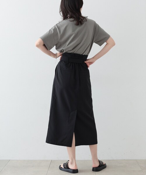 GALLEST(ギャレスト)の「◆ストレートラップスカート(スカート・レディース・ベージュ/ブラック/ブルー・36/38/40)」の5枚目の写真