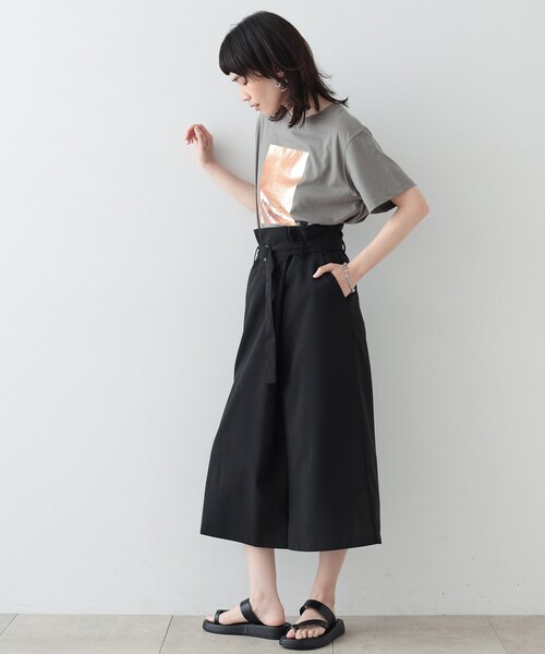 GALLEST(ギャレスト)の「◆ストレートラップスカート(スカート・レディース・ベージュ/ブラック/ブルー・36/38/40)」の6枚目の写真