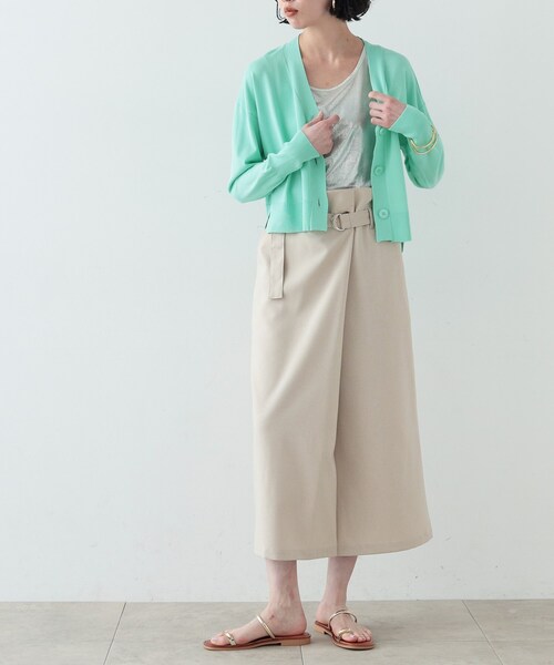 GALLEST(ギャレスト)の「◆ストレートラップスカート(スカート・レディース・ベージュ/ブラック/ブルー・36/38/40)」の12枚目の写真