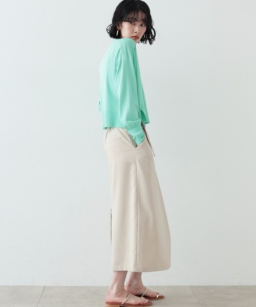 GALLEST(ギャレスト)の「◆ストレートラップスカート(スカート・レディース・ベージュ/ブラック/ブルー・36/38/40)」の14枚目の写真