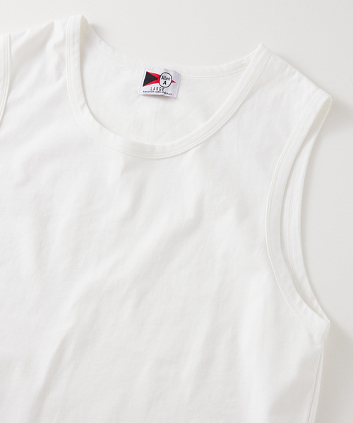 JOURNAL STANDARD relume（ジャーナルスタンダード　レリューム）の「Allen A / アレンエー ノースリーブクルーネックカットソー（Tシャツ/カットソー・メンズ・ライトグレー/チャコールグレー/ホワイト・SMALL/MEDIUM/LARGE）」の2枚目の写真