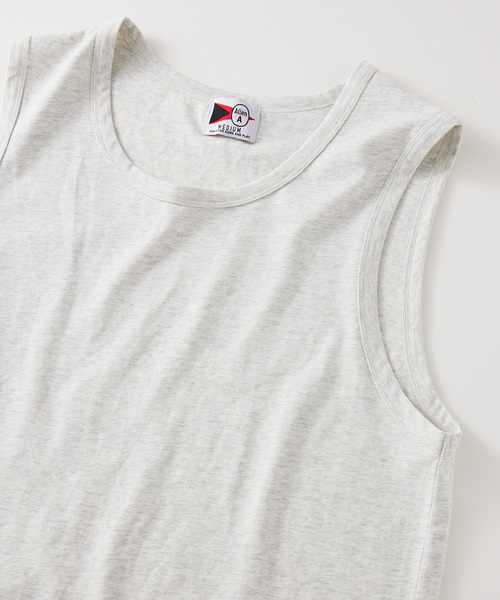 JOURNAL STANDARD relume（ジャーナルスタンダード　レリューム）の「Allen A / アレンエー ノースリーブクルーネックカットソー（Tシャツ/カットソー・メンズ・ライトグレー/チャコールグレー/ホワイト・SMALL/MEDIUM/LARGE）」の3枚目の写真
