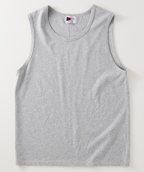 JOURNAL STANDARD relume（ジャーナルスタンダード　レリューム）の「Allen A / アレンエー ノースリーブクルーネックカットソー（Tシャツ/カットソー・メンズ・ライトグレー/チャコールグレー/ホワイト・SMALL/MEDIUM/LARGE）」の4枚目の写真