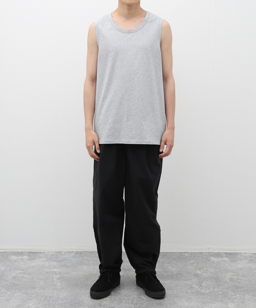 JOURNAL STANDARD relume（ジャーナルスタンダード　レリューム）の「Allen A / アレンエー ノースリーブクルーネックカットソー（Tシャツ/カットソー・メンズ・ライトグレー/チャコールグレー/ホワイト・SMALL/MEDIUM/LARGE）」の7枚目の写真